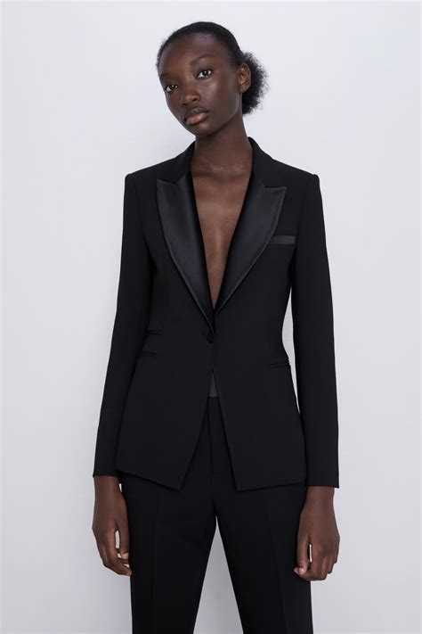 zara black suit women.